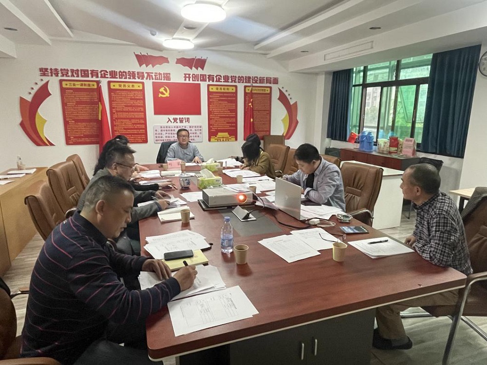 湖南糧油集團黨委書記、董事長葉蓁以普通黨員身份參加所在黨支部組織生活會